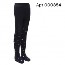 Колготи махрові теплі для дівчинки Bross арт 000854 Темно синій