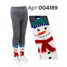 Колготи махра дитячі теплі бавовна Bross арт 004189 Сірий