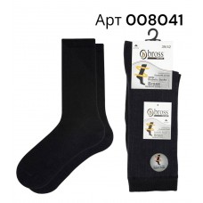 Шкарпетки демісезонні БЕЗ ГУМКИ чоловічі бавовна Bross арт 008041 Чорний