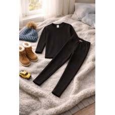 Термо костюм дитячий для хлопчика начіс кольсони кофта BIYO TERMAL арт 2091-2090 Чорний