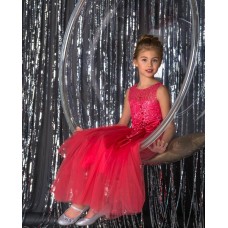 Дитяче святкове плаття для дівчинки на Новий рік, випускний р 122-128 см арт 0148-7 Корал