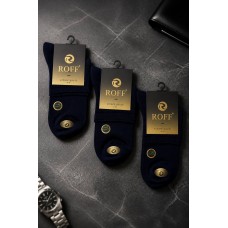Мужские средние носки 3шт Бамбук р 41-44 Roff Extreme арт 10512-04 Синий