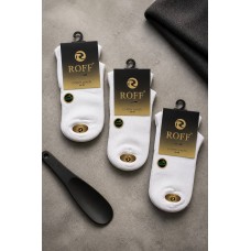 Мужские средние носки 3шт Бамбук р 38-40 Roff Extreme арт 10517-01 Белый