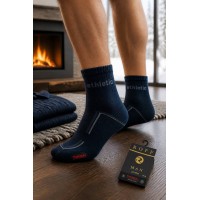 Шкарпетки Thermal чоловічі зимові теплі махрові термо стопа р 41-44 Athletic ROFF арт 10701 Темно-синій