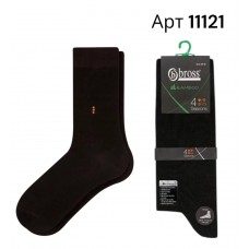 Шкарпетки демісезонні високі чоловічі р 43-45 Бамбукові Bross 4 Seasons арт 11121 Чорний