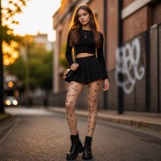 Колготы безразмерные 15 Den для девочки подростка Day Mod арт 1121191 Punk Naturel