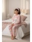 Теплая зимняя пижама для девочки полар флис Mini Moon арт 1359 Sweet dreams Розовый