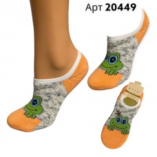 Сліди махра бавовна жіночі Принцеса жабенятко ROFF 20449 Помаранчеві