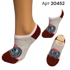 Махрові сліди жіночі бавовна ROFF 20452 Меланж