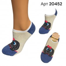 Махрові сліди жіночі бавовна ROFF 20452 Молочні