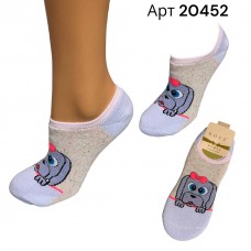 Махрові сліди жіночі бавовна ROFF 20452 Світло-сірі