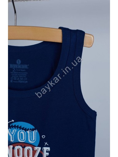 Детские майки 3шт для мальчика хлопок Baykar арт 2362 Active sport