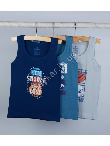 Детские майки 3шт для мальчика хлопок Baykar арт 2362 Active sport