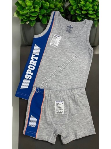 Комплекты 3шт хлопковые для мальчика боксеры и майка Baykar арт 2368-3368 Sport