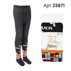 Колготи махра для хлопчика Bross арт 23871 Графіт Game