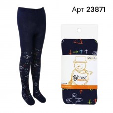 Колготи махра для хлопчика Bross арт 23871 Синій Game