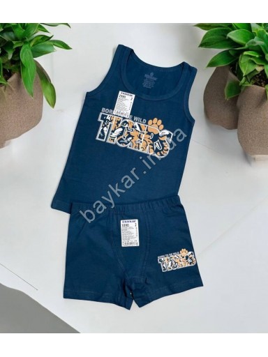 Комплекты 3шт для мальчика боксеры майки хлопок Baykar арт 2390-3390 Tiger