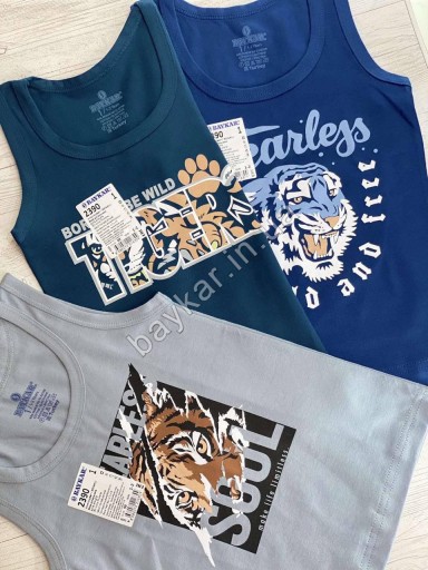 Комплекты 3шт для мальчика боксеры майки хлопок Baykar арт 2390-3390 Tiger
