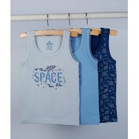 Майки для мальчика хлопковые Baykar арт 2422 Space Комплект 3шт