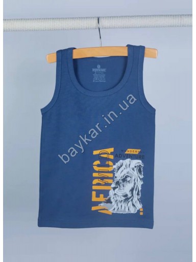 Майки детские для мальчика хлопок Baykar арт 2446 Lion Комплект 3шт