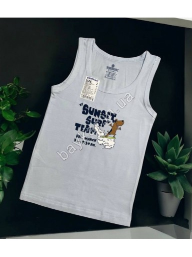 Майки хлопковые детские для мальчика Baykar арт 2506 Surf team Комплект 3 шт
