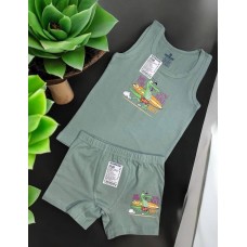 Комплект дитячий для хлопчика бавовняні майка труси боксери Baykar арт # 2508-3508а Serf Story Оливковий Комплект дитячий для хлопчика бавовняні майка труси боксери Baykar арт # 2508-3508а Serf Story Оливковий