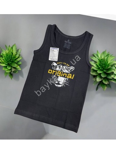 Майки детские хлопок для мальчика Baykar арт 2510 Leopard Комплект 3 шт
