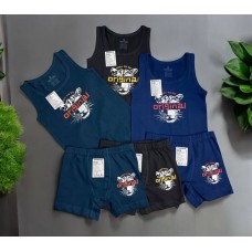 Комплекти дитячі 3шт бавовна для хлопчика труси боксери майка Baykar арт # 2510-3510 Leopard