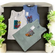 Майки дитячі бавовна для хлопчика Baykar арт 2512 Tiger Комплект 3 шт Майки дитячі бавовна для хлопчика Baykar арт 2512 Tiger Комплект 3 шт