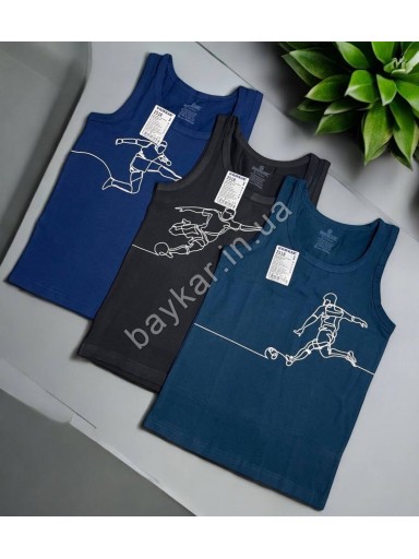 Майки детские 3шт хлопковые для мальчика Baykar арт 2518 Футбол