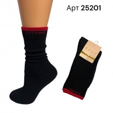 Зимові теплі махрові жіночі шкарпетки термо р 38-40 ROFF арт 25201 Чорний