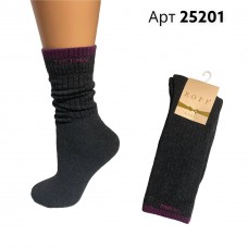 Зимові теплі махрові жіночі шкарпетки термо р 38-40 ROFF арт 25201 Графітовий