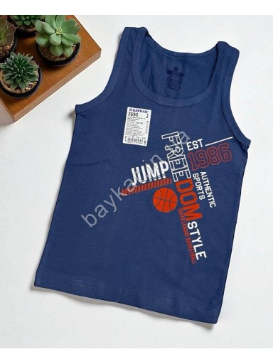 Майка дитяча для хлопчика бавовна Baykar арт 2690 Basketball Комплект 3 шт