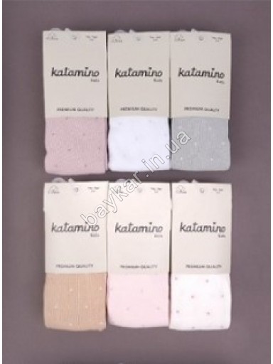 Колготи дитячі демісезонні однотонні з крапочками бавовна Arti Katamino арт 300432