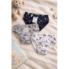 Дитячі бавовняні труси сліп 1шт для хлопчика Baykar арт 33-33 Мікс сюрприз