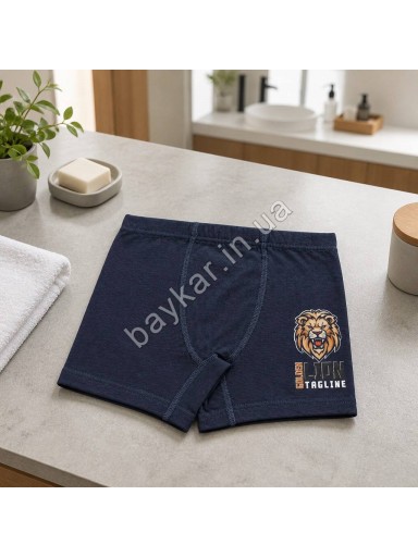 Боксери труси дитячі бавовна для хлопчика Baykar арт 3444 Комплект 3 шт Lion