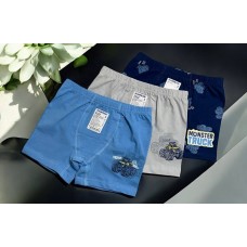 Боксери дитячі труси 3шт бавовняні для хлопчика Baykar арт 3502 Monster Truck