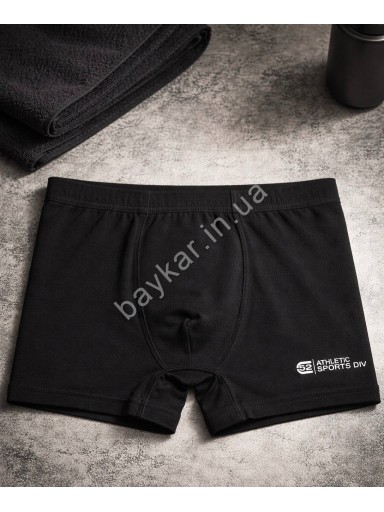 Боксеры трусы 3шт для мальчика подростка хлопковые однотонные Baykar арт 3910 Sport Микс