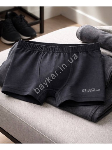 Боксеры трусы 3шт для мальчика подростка хлопковые однотонные Baykar арт 3910 Sport Микс