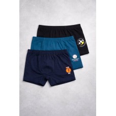 Труси 3шт боксери для хлопчиків підлітків однотонні бавовна Baykar арт 3934 Basketball