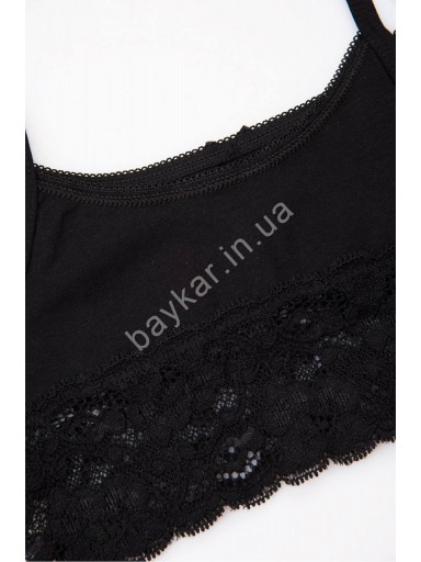 Топ кружевной для девочки Baykar хлопок арт 4940-02а Черный