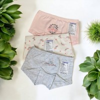 Трусики детские хлопковые шортики для девочек Baykar арт 5366 Комплект 3 шт Цветочки