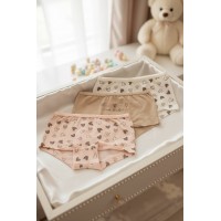 Трусы шорты 3шт для девочки детские хлопковые Baykar арт 5760-99 Beautiful