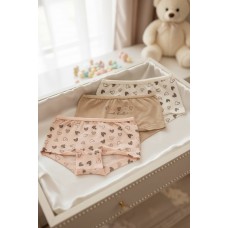 Труси шорти 3шт для дівчинки дитячі бавовняні Baykar арт 5760-99 Beautiful