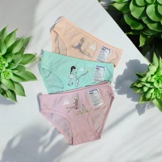 Бавовняні дитячі трусики сліп для дівчаток Baykar арт 5862 Комплект 3шт Дівчинка