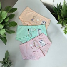 Бавовняні дитячі шортики трусики для дівчаток Baykar арт 5864 Комплект 3шт Дівчинка