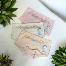 Бавовняні дитячі шортики 3шт трусики для дівчинки Baykar арт 5868