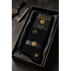 Шкарпетки 41-44 демісезонні класичні високі чоловічі бамбук Extreme Roff 60000-14009 Чорний