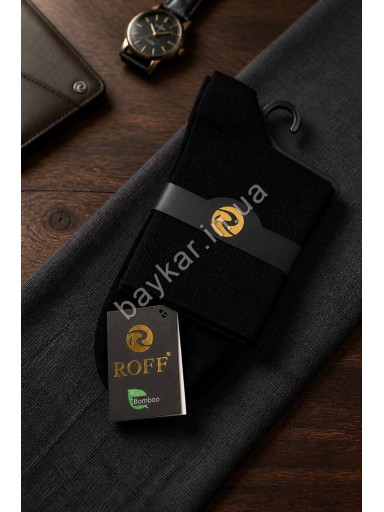 Носки 2 шт р 38-40 демисезонные мужские однотонные Бамбук Roff Extreme арт 60000-14033 Черный