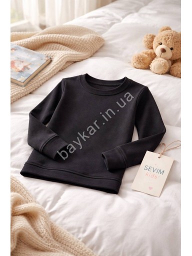 Термо кофта Лонгслив для детей Унисекс Sevim Kids Thermal арт 7078 Черный